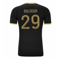 Camiseta AS Monaco Folarin Balogun #29 Segunda Equipación Replica 2023-24 mangas cortas
